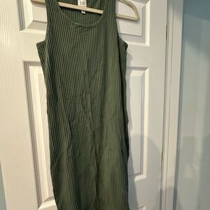 GAP Green Ribbed Women's Maternity Dress